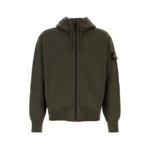 Stone Island Men Brown Cotton Sweatshirt